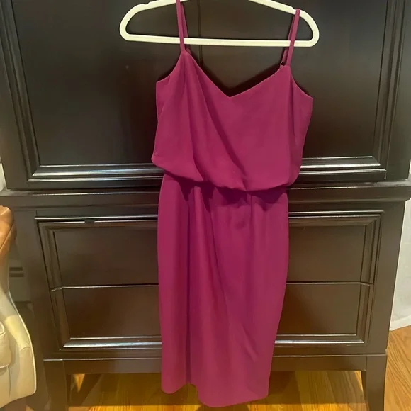 Dress the Population dark magenta dress size small.